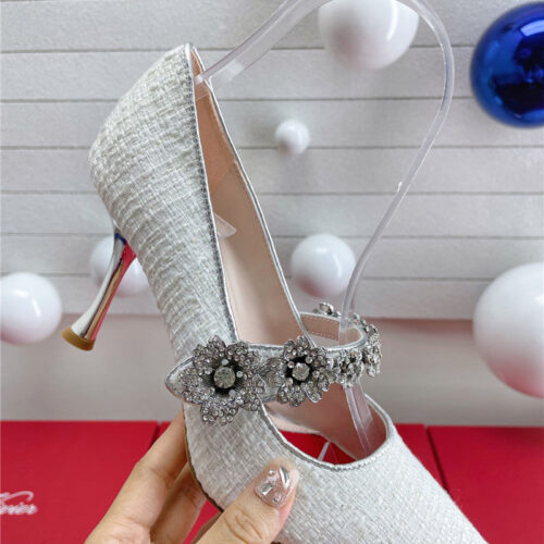High Quality Luxury Roger Vivier Wedding Shoes Snow Diamond Series High Heels – Style 44820 product detail