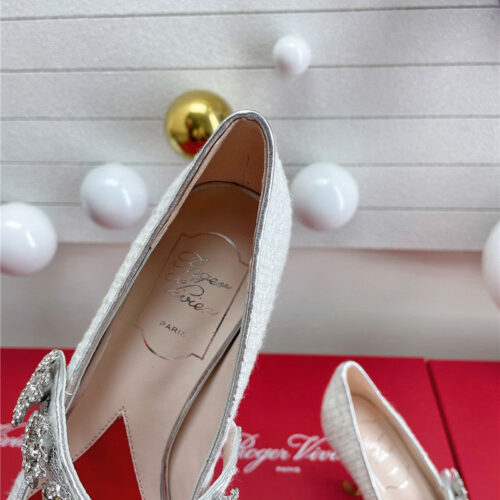 High Quality Luxury Roger Vivier Wedding Shoes Snow Diamond Series High Heels – Style 44820 product detail