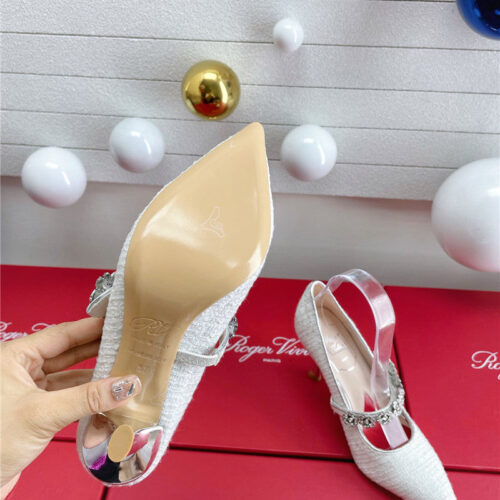 High Quality Luxury Roger Vivier Wedding Shoes Snow Diamond Series High Heels – Style 44820 product detail