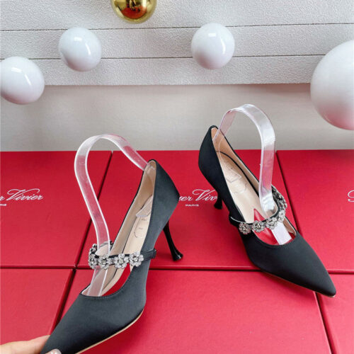 High Quality Luxury Roger Vivier Wedding Shoes Snow Diamond Series High Heels – Style 43124 alternate view