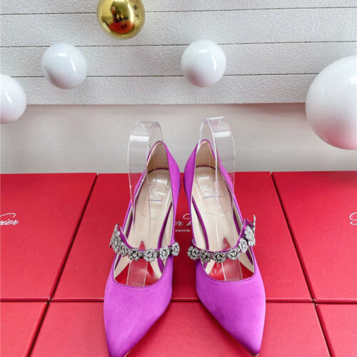 High Quality Luxury Roger Vivier Wedding Shoes Snow Diamond Series High Heels – Style 06964 alternate view