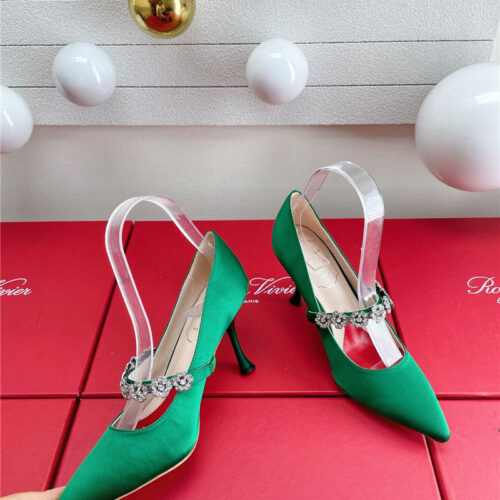 High Quality Luxury Roger Vivier Wedding Shoes Snow Diamond Series High Heels alternate view