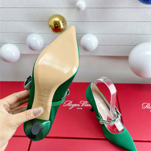 High Quality Luxury Roger Vivier Wedding Shoes Snow Diamond Series High Heels product detail