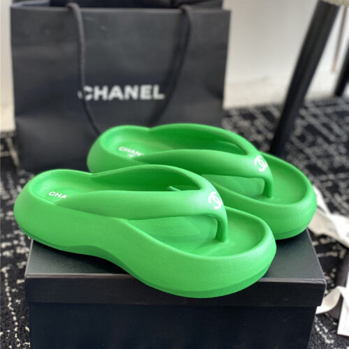 High Quality Luxury Chanel Explosive Style Muffin Sandals And Slippers – Style 63686