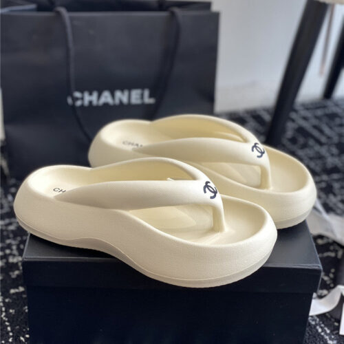 High Quality Luxury Chanel Explosive Style Muffin Sandals And Slippers – Style 60294