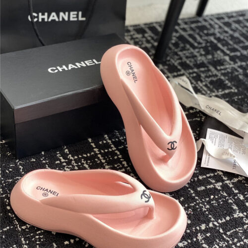 High Quality Luxury Chanel Explosive Style Muffin Sandals And Slippers – Style 91366 alternate view