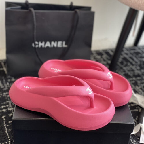 High Quality Luxury Chanel Explosive Style Muffin Sandals And Slippers