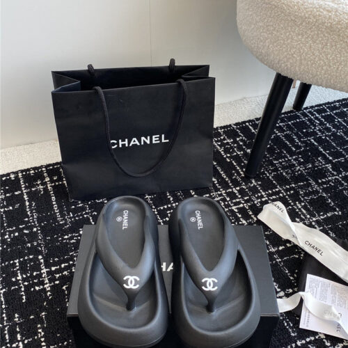 High Quality Luxury Chanel Explosive Style Muffin Sandals And Slippers – Style 19046 product detail