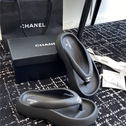 High Quality Luxury Chanel Explosive Style Muffin Sandals And Slippers – Style 19046 alternate view