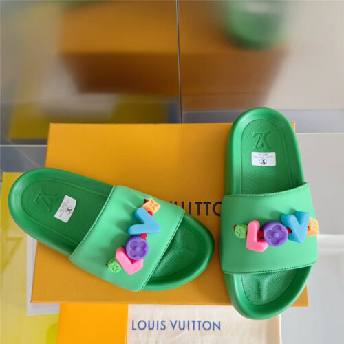 High Quality Luxury Louis Vuitton Monogram Diy Decorative Slippers