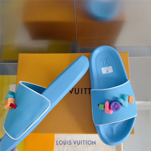 High Quality Luxury Louis Vuitton Monogram Diy Decorative Slippers – Style 45443 alternate view