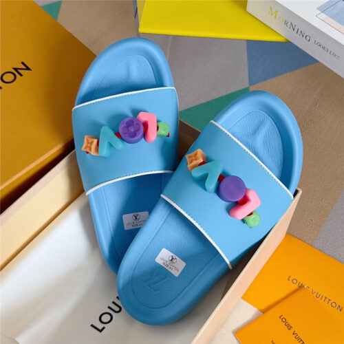High Quality Luxury Louis Vuitton Monogram Diy Decorative Slippers – Style 45443 product detail