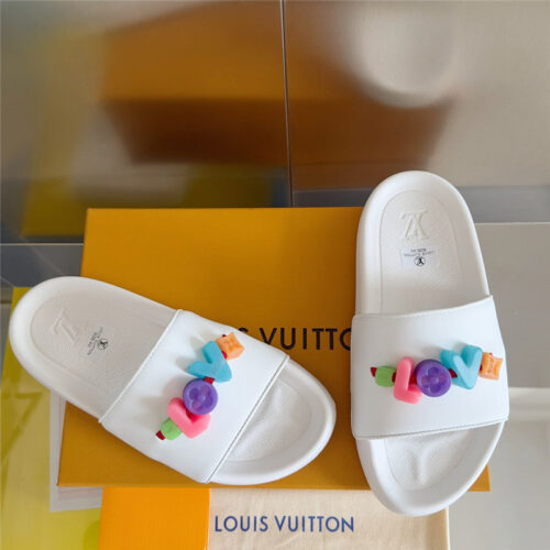 High Quality Luxury Louis Vuitton Monogram Diy Decorative Slippers – Style 09283