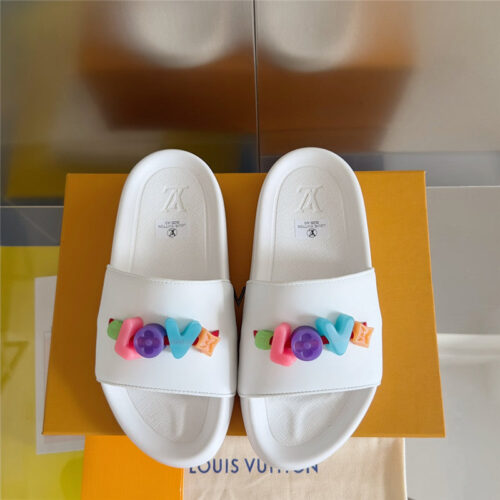 High Quality Luxury Louis Vuitton Monogram Diy Decorative Slippers – Style 09283 product detail