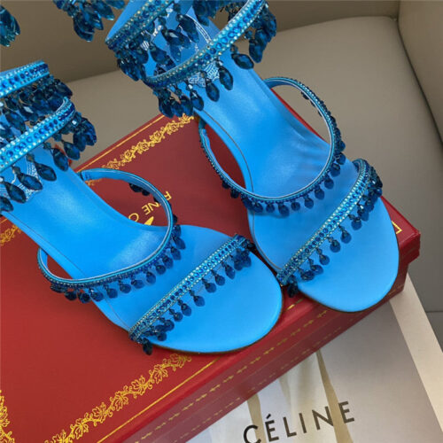 High Quality Luxury Rene Caovilla Classic Snake Wrap Sandals – Style 56774 product detail