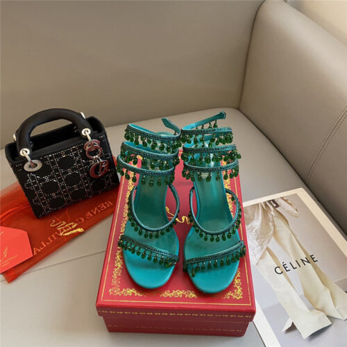 High Quality Luxury Rene Caovilla Classic Snake Wrap Sandals – Style 87846 product detail