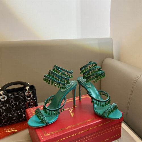 High Quality Luxury Rene Caovilla Classic Snake Wrap Sandals – Style 87846 alternate view