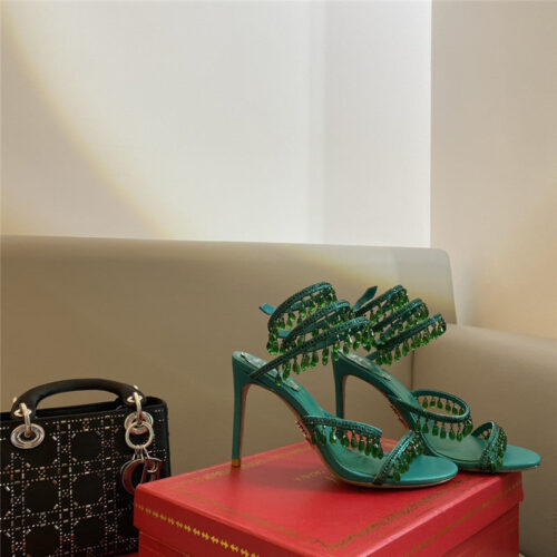 High Quality Luxury Rene Caovilla Classic Snake Wrap Sandals – Style 87846 product detail