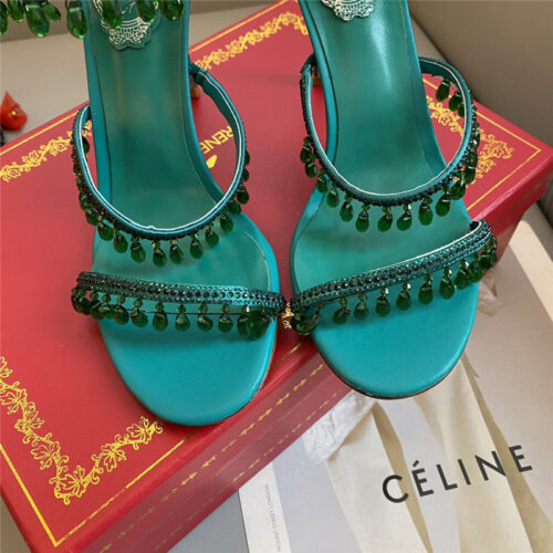 High Quality Luxury Rene Caovilla Classic Snake Wrap Sandals – Style 87846 product detail