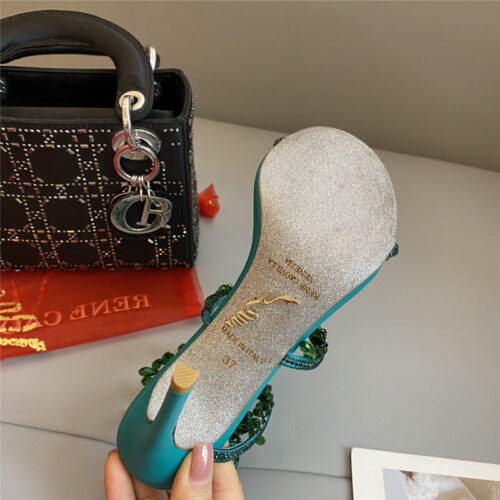 High Quality Luxury Rene Caovilla Classic Snake Wrap Sandals – Style 87846 product detail