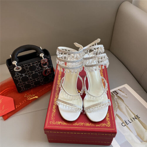 High Quality Luxury Rene Caovilla Classic Snake Wrap Sandals – Style 18918 product detail