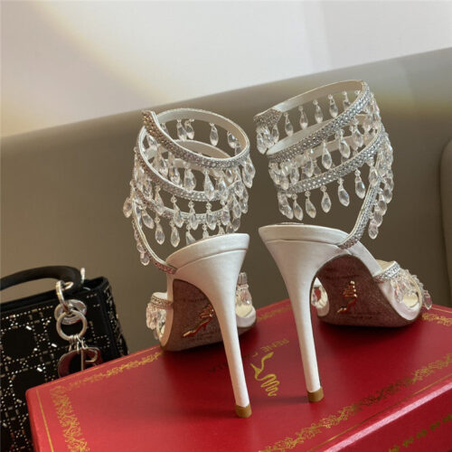 High Quality Luxury Rene Caovilla Classic Snake Wrap Sandals – Style 18918 product detail