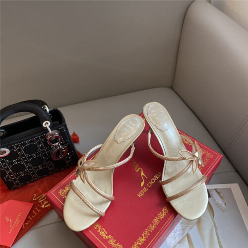 High Quality Luxury Rene Caovilla Latest Butterfly Tie Sandals alternate view