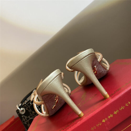 High Quality Luxury Rene Caovilla Latest Butterfly Tie Sandals product detail