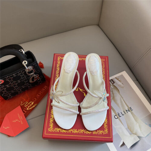 High Quality Luxury Rene Caovilla Latest Butterfly Tie Sandals – Style 86022 product detail