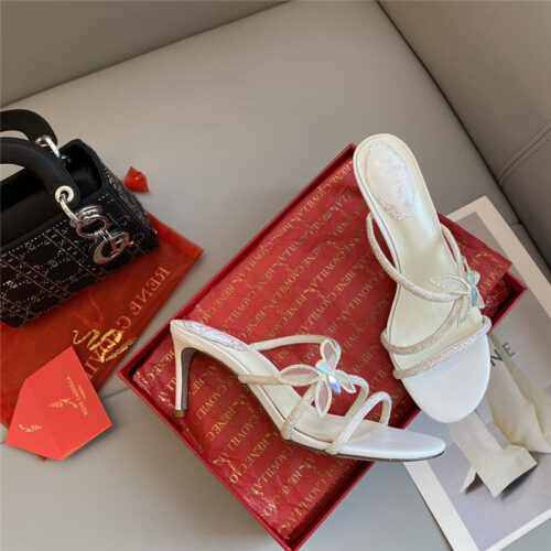 High Quality Luxury Rene Caovilla Latest Butterfly Tie Sandals – Style 86022 product detail