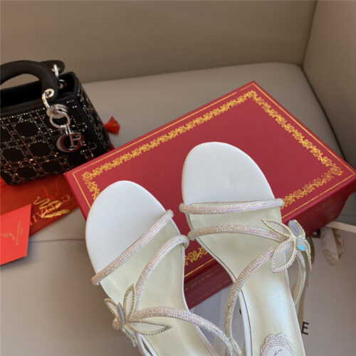 High Quality Luxury Rene Caovilla Latest Butterfly Tie Sandals – Style 86022 product detail