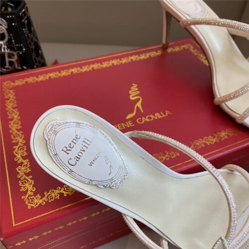 High Quality Luxury Rene Caovilla Latest Butterfly Tie Sandals – Style 86022 product detail