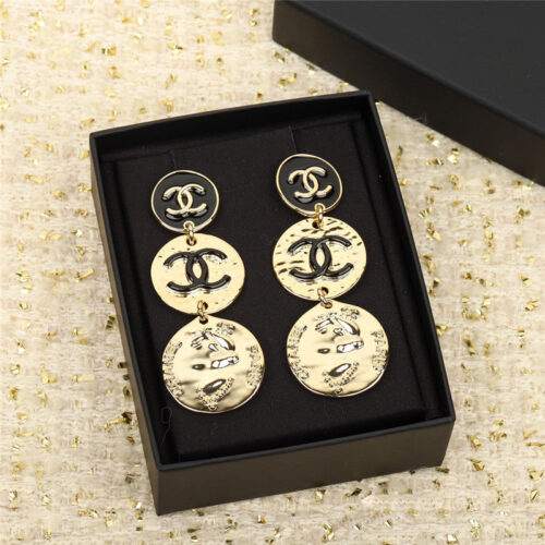 High Quality Luxury Chanel Double C Earrings – Style 49840