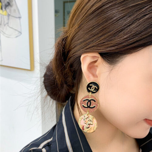High Quality Luxury Chanel Double C Earrings – Style 49840 alternate view