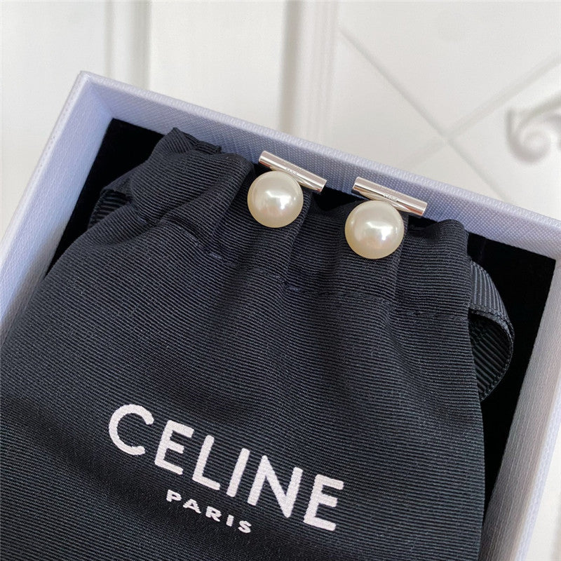 High Quality Luxury Celine Pearl Stud Earrings product detail