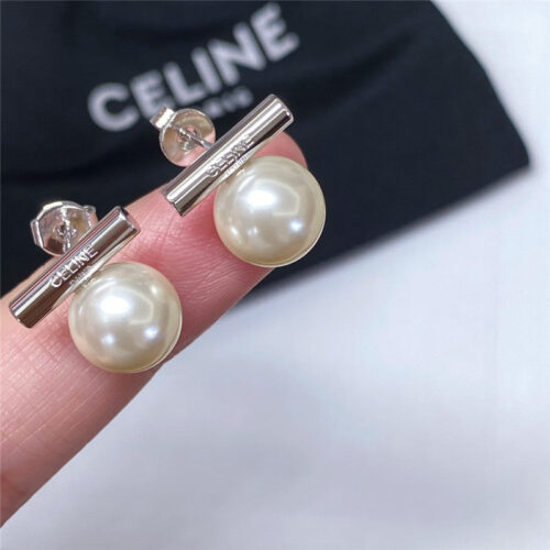 High Quality Luxury Celine Pearl Stud Earrings product detail