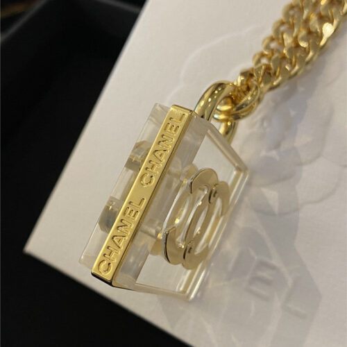 High Quality Luxury Chanel Classic Full Logo Border Necklace product detail