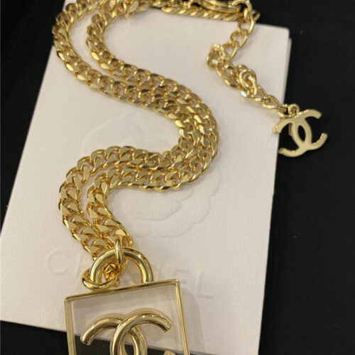 High Quality Luxury Chanel Classic Full Logo Border Necklace product detail