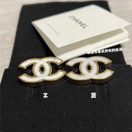 High Quality Luxury Chanel Classic Double C Earrings alternate view