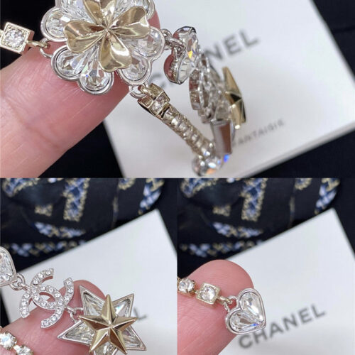 High Quality Luxury Chanel Four Leaf Flower Double C Star Love Necklace product detail