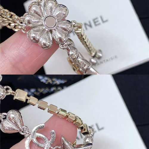 High Quality Luxury Chanel Four Leaf Flower Double C Star Love Necklace product detail