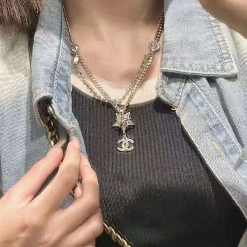 High Quality Luxury Chanel Classic Double C Necklace – Style 49770 product detail