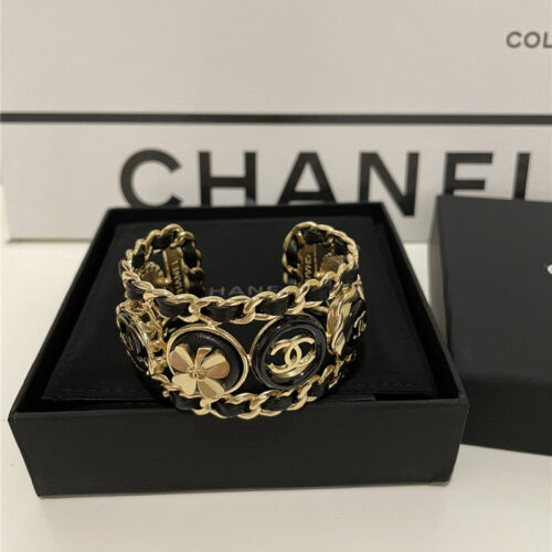 High Quality Luxury Chanel Retro Multi-Element Wide Bracelet alternate view