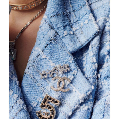 High Quality Luxury Chanel Letter Crystal Brooch product detail