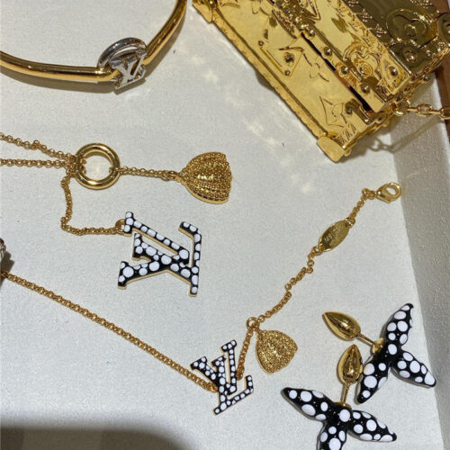 High Quality Luxury Louis Vuitton Classic Polka Dot Element Necklace – Style 51118 product detail