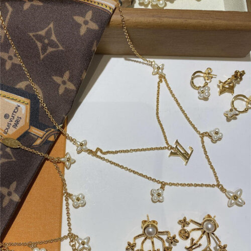High Quality Luxury Louis Vuitton Classic Polka Dot Element Necklace product detail