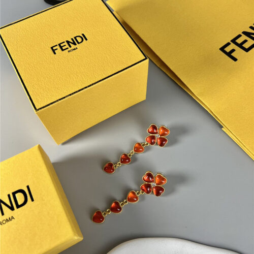 High Quality Luxury Fendi Second-Hand Glass Earrings product detail