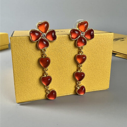 High Quality Luxury Fendi Second-Hand Glass Earrings product detail