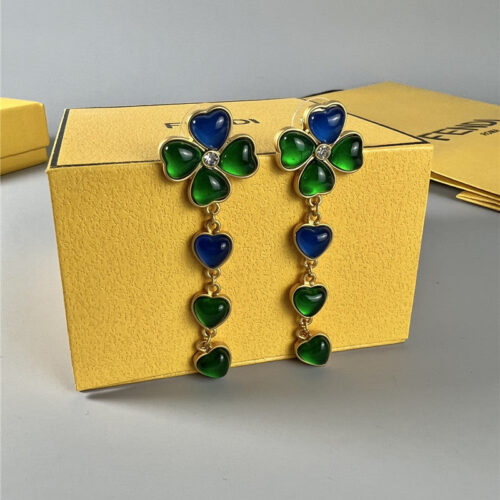 High Quality Luxury Fendi Second-Hand Glass Earrings product detail