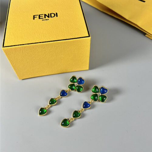 High Quality Luxury Fendi Second-Hand Glass Earrings product detail